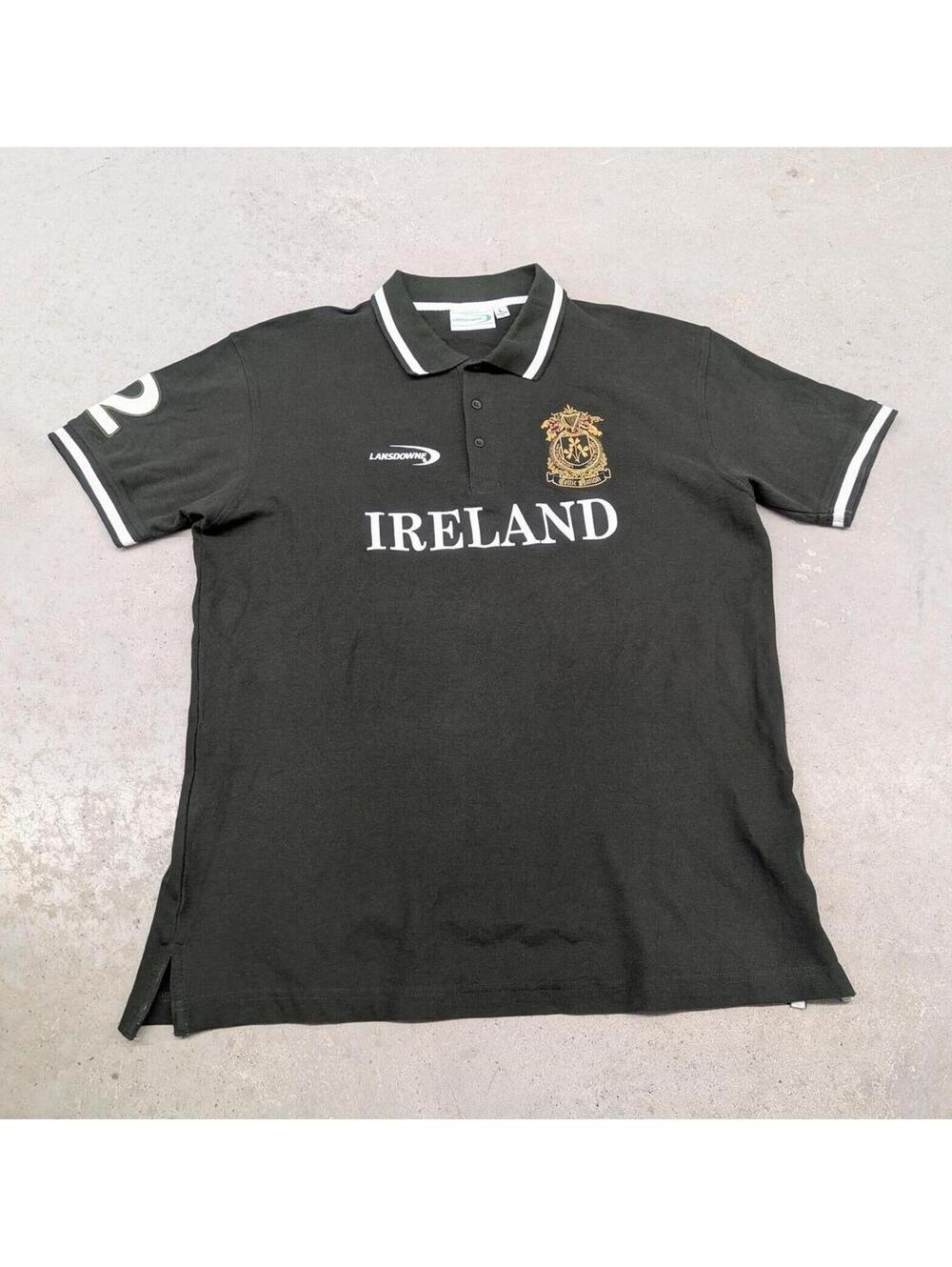 Lansdowne Ireland National Team Green Rugby Polo Jersey